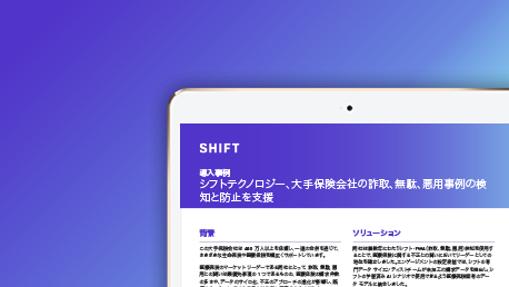 海外大手医療・生命保険会社：詐取、無駄、悪用事例の検知と防止を支援