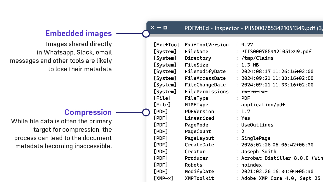 How can we prevent metadata scrubbing from hiding document fraud and manipulation?