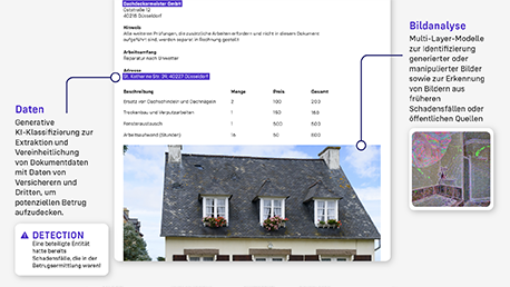 Infografik: Mit fortschrittlicher KI und Versicherungsexpertise Dokumentenbetrug erkennen und verhindern