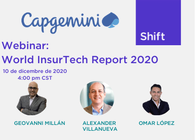 Webinar: World InsurTech Report 2020 - 10 de diciembre de 2020 - 4:00 CST