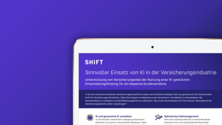 Shift: Sinnvoller Einsatz von KI in der Versicherungsindustrie