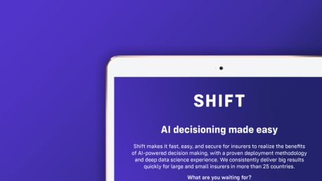 Shift Technology logo on an ipad home screen